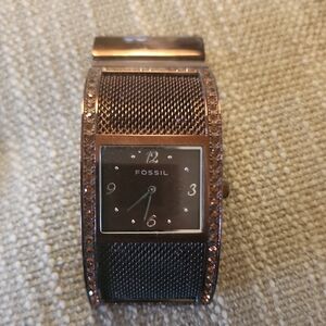 Fossil Black and Bronze Smartwatch